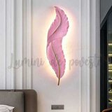 Aplica LED 56W Pink Feather, LED inclus, 1 surse de iluminare, Lumina: Cald, Natural, Rece, Echivale